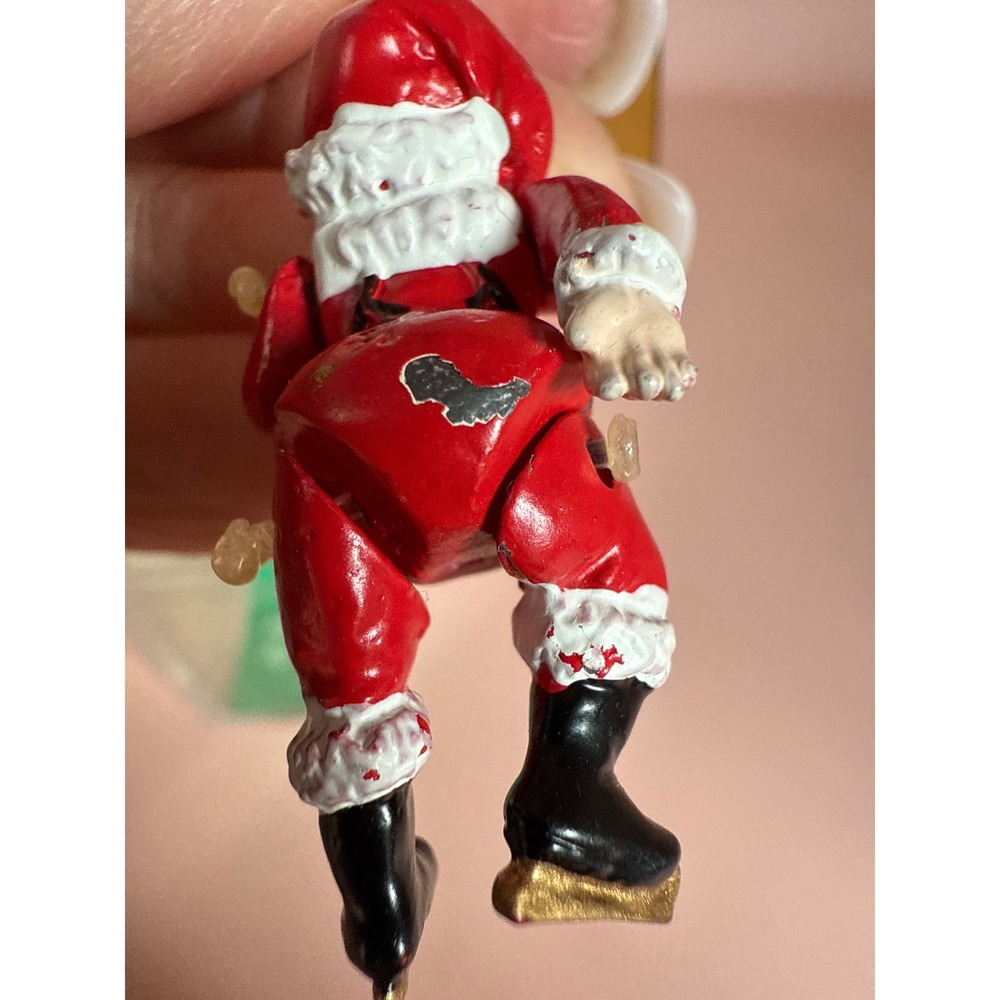Tiny Trimmings Department 56 Collectible Articulated Handpainted Pewter Santa - Picture 8 of 9